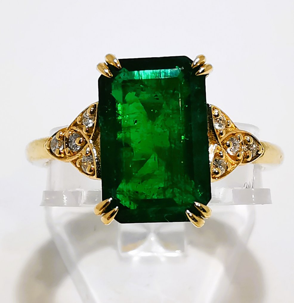Ring Emerald Zambia Diamond Catawiki ring-emerald-zambia-diamond-catawiki