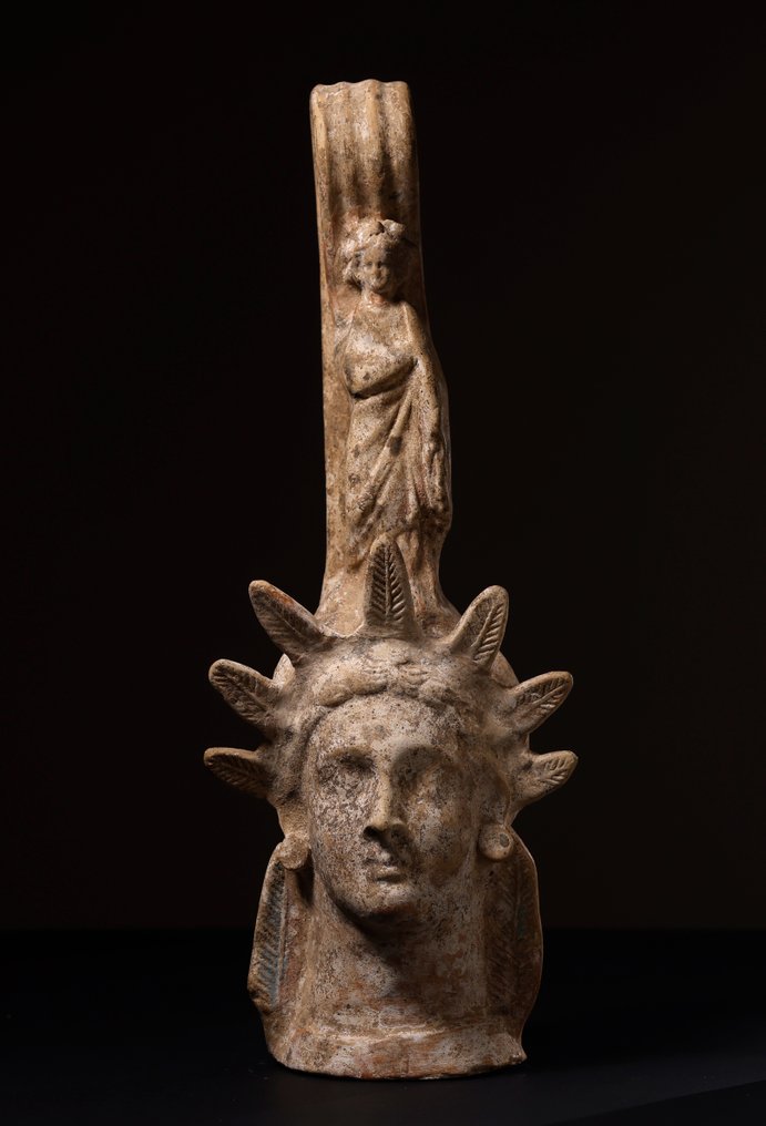 Muinainen Kreikka Keraaminen Lekythos, Espanjan vientilupaasiakirjalla - 40.5 cm #1.1