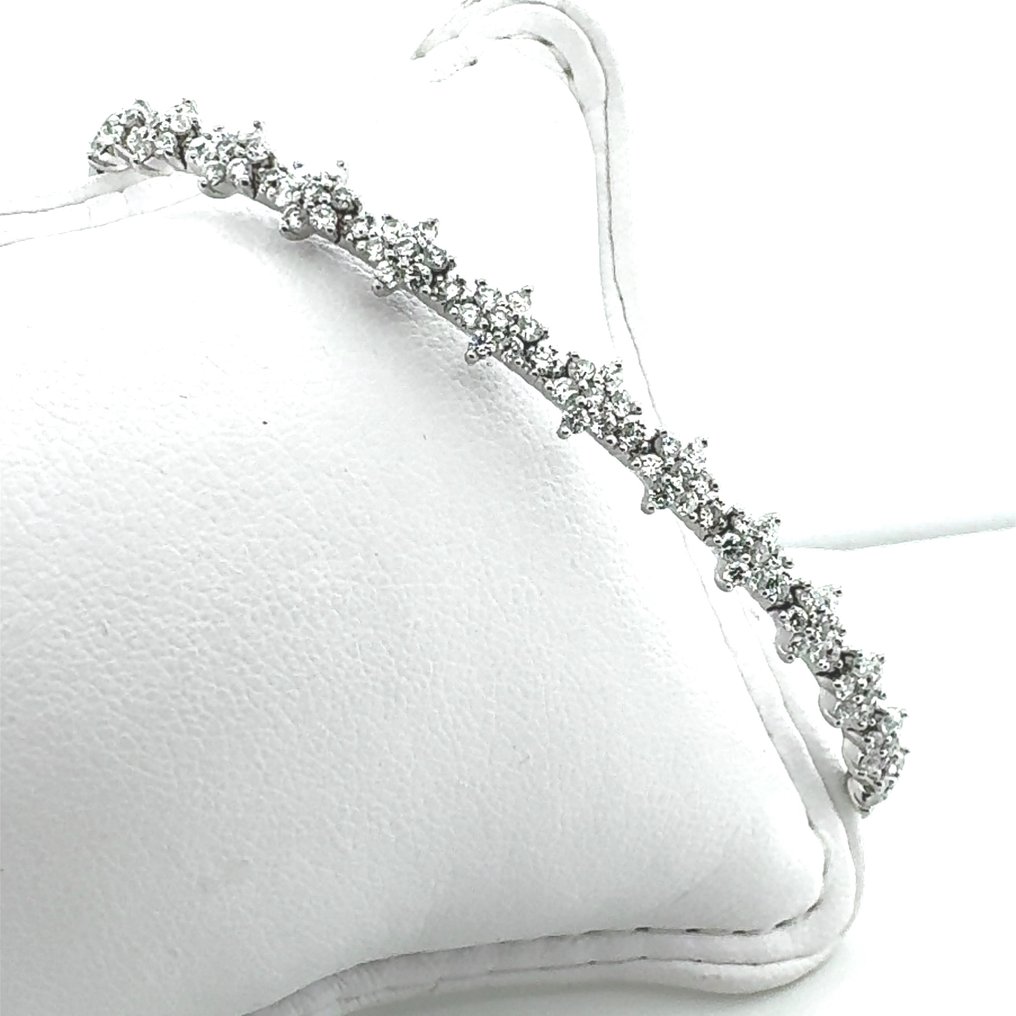 Armband Witgoud Diamant  (Natuurlijk) #1.1