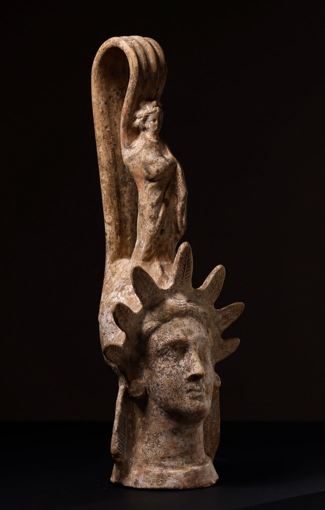 Muinainen Kreikka Keraaminen Lekythos, Espanjan vientilupaasiakirjalla - 40.5 cm #1.2