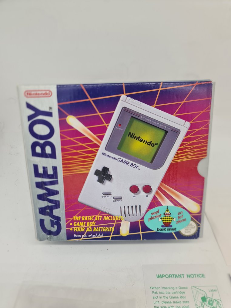 Nintendo - dmg-01 GameBoy - Rare Hard Box + Registration card with guarantee.  legend of ZELA ERROR PRINT BOX. - Console de jeux vidéo - Dans la boîte d'origine #1.2