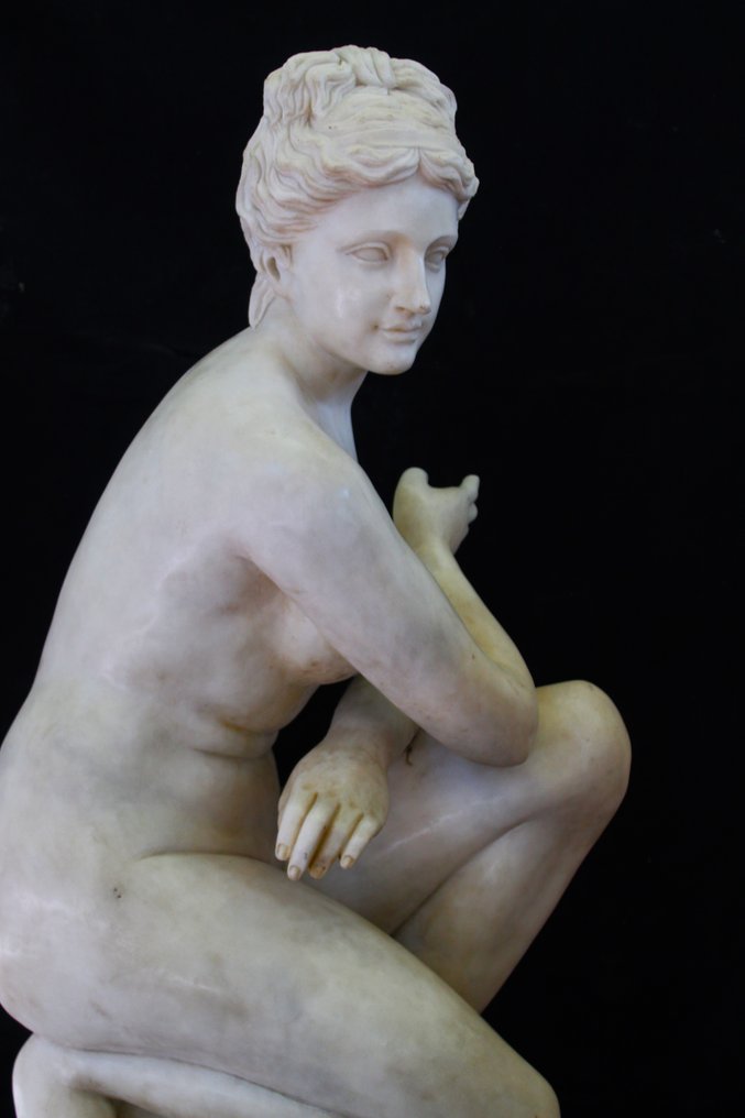 Sculptură, Venere Accovacciata - 102 cm - Marmură #1.2