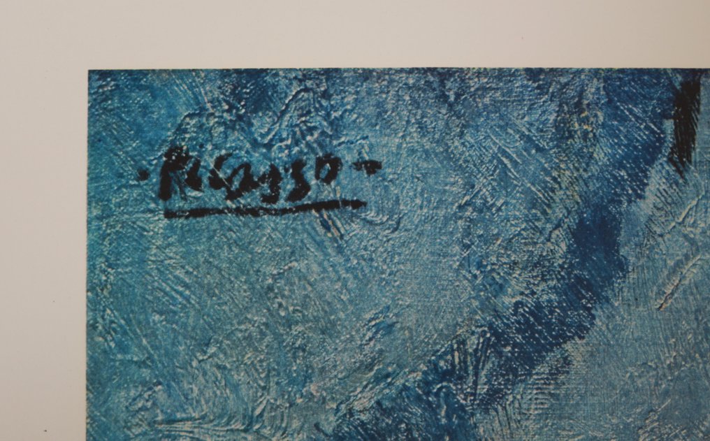 Pablo Picasso (1881-1973) - Harlekin und Gesellin (1901) #2.1