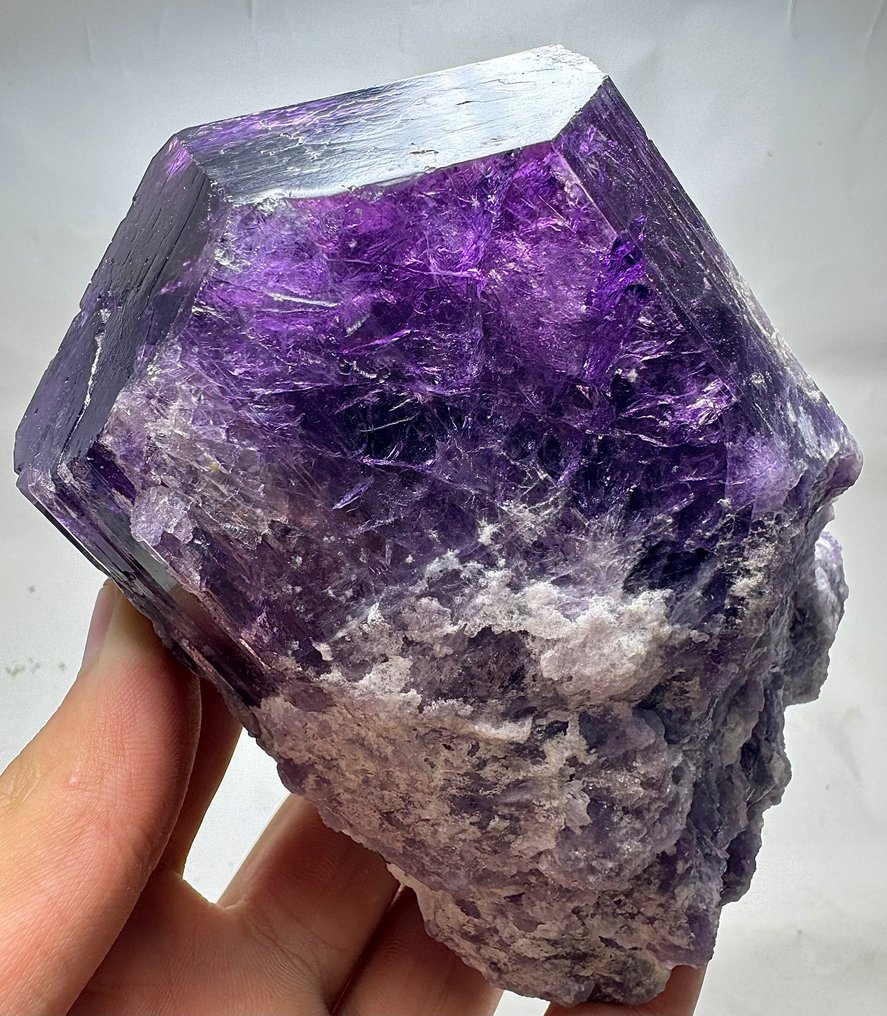 精美的紫色方柱石 水晶- 1250 g - (1) #1.1