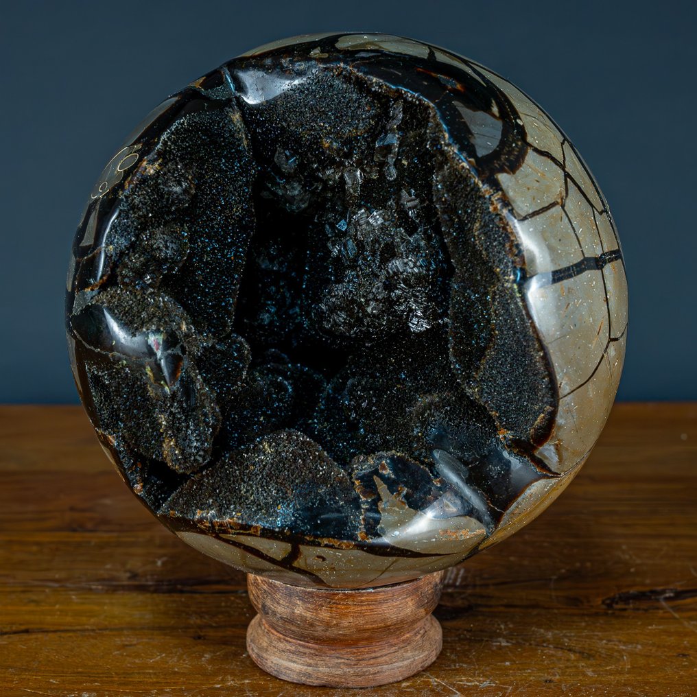 Septario natural Esfera / Drusa con Cristales de Calcita- 8536.61 g #2.1
