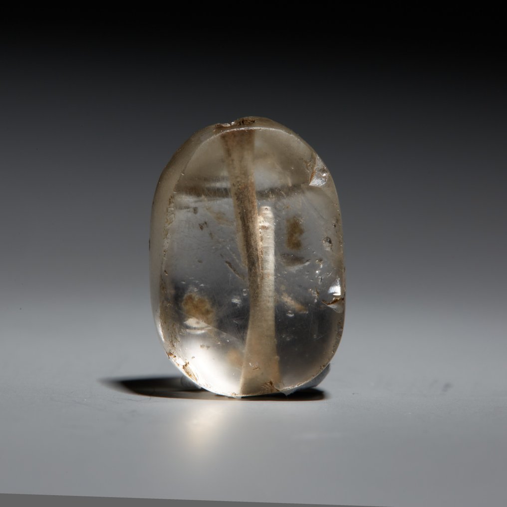 Oud-Egyptisch Steenkristal Scarabee. Late periode. 664 - 332 v.Chr. 1,6 lengte. Erg zeldzaam #1.2