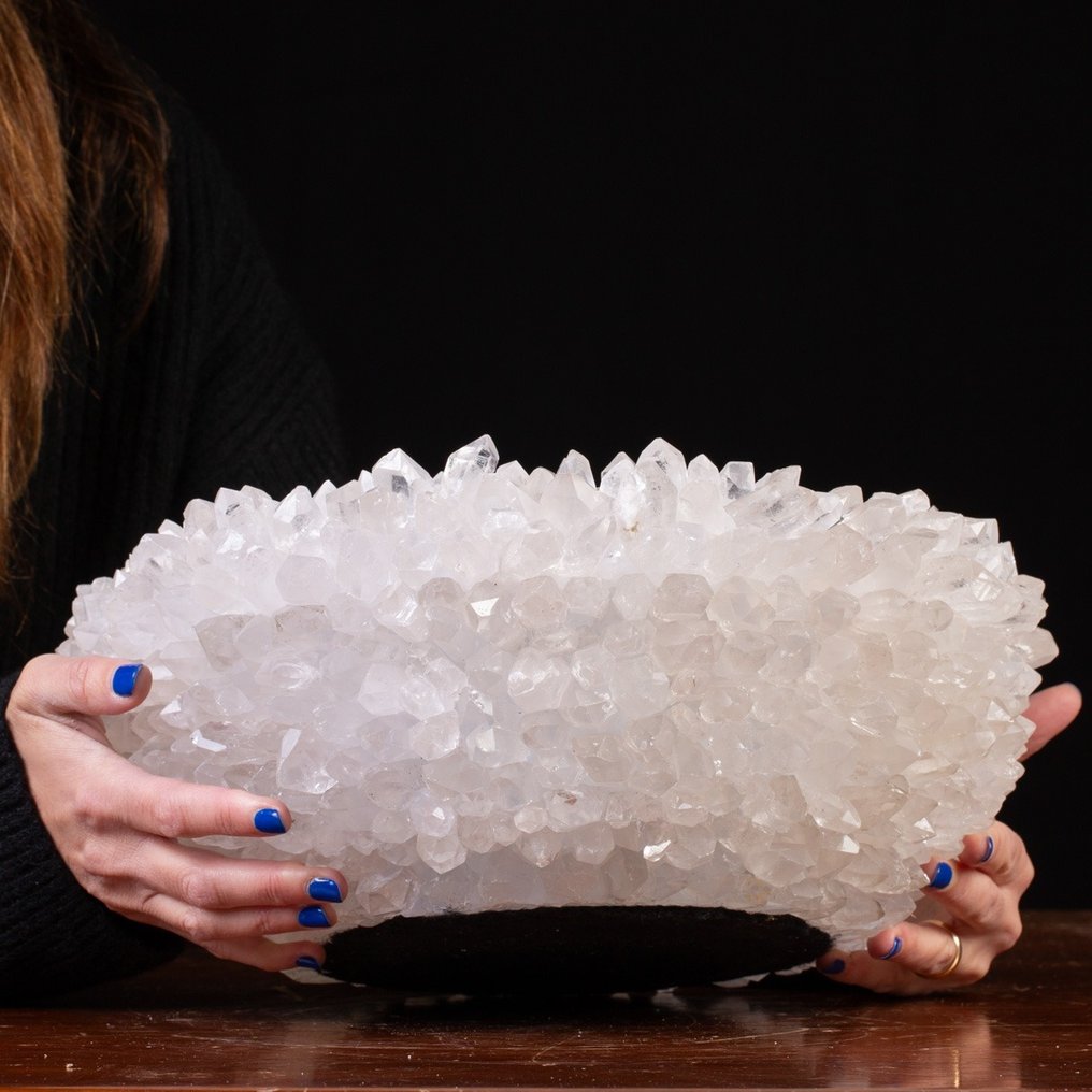 Quartz Crystal Bowl Elegance of crystals. - Height: 370 mm - Width: 370 mm- 10.4 kg #1.2