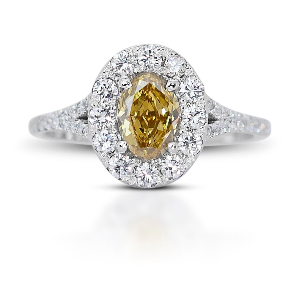 Inel Aur alb Diamant - Diamant #1.1