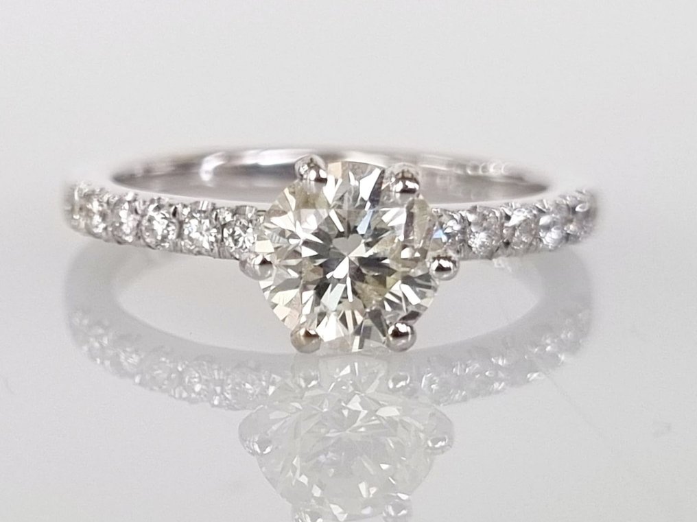 Forlovelsesring Hvidguld Diamant #1.1