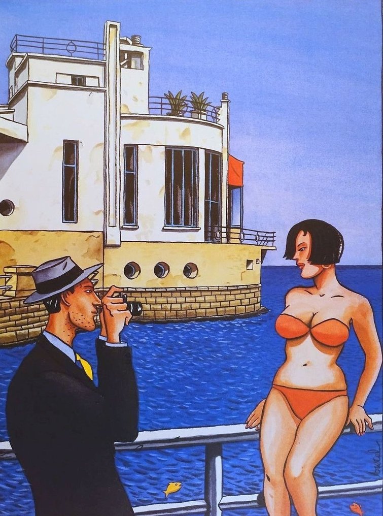 de Loustal, Jacques - 1 Offset Print - A Sunday Photograph - 1000 Editions #1.0