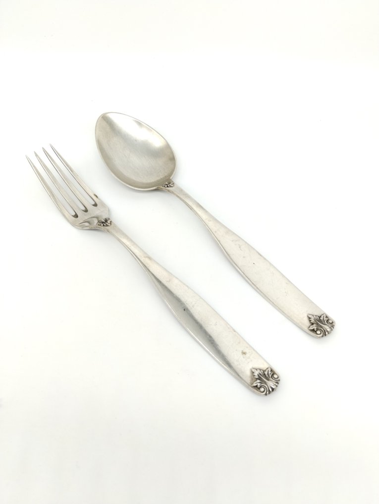 Calegaro Luigi, 4 PD - Cutlery set (20) - .800 silver #1.2