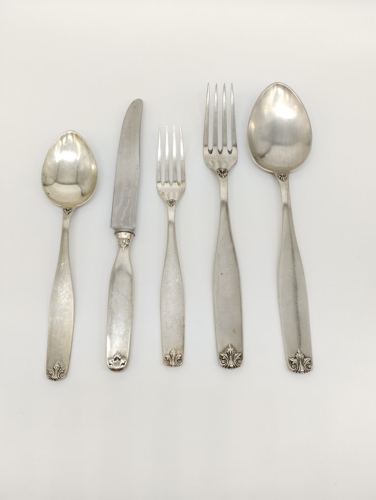 Calegaro Luigi, 4 PD - Cutlery set (20) - .800 silver #1.1