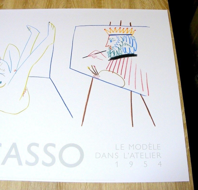 Pablo Picasso - le modele dans L'atelier (1954) - 1980er Jahre #2.2