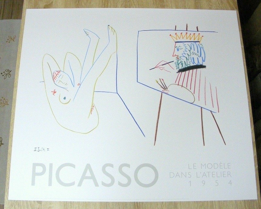 Pablo Picasso - le modele dans L'atelier (1954) - Jaren 1980 #1.1
