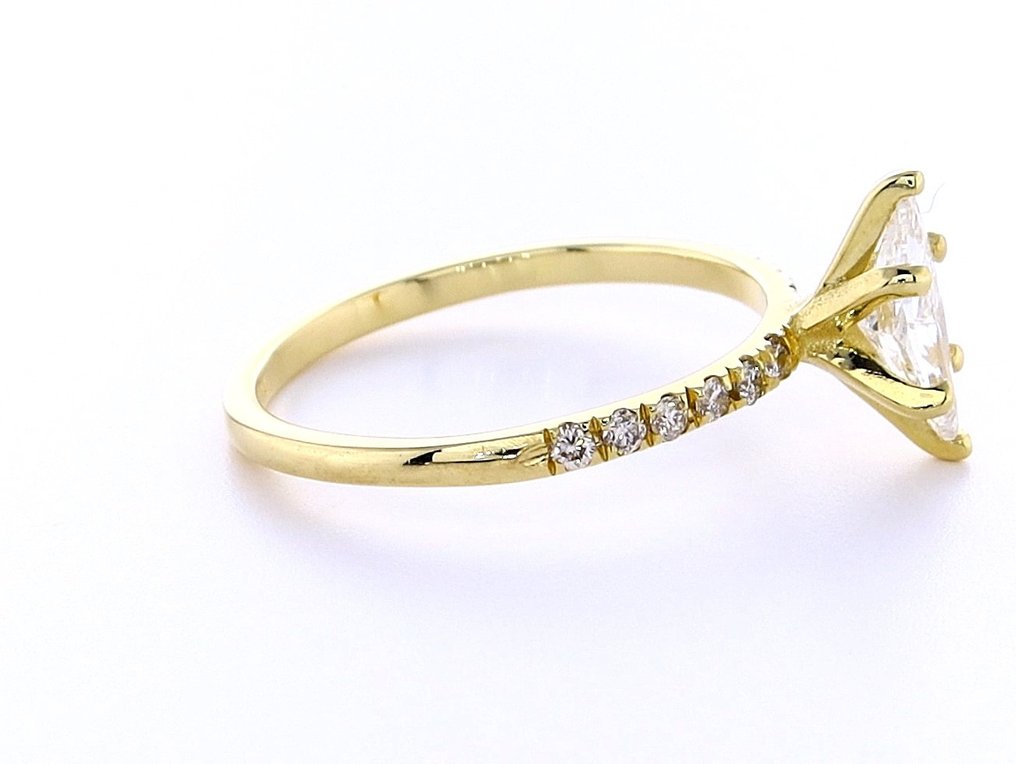 Δαχτυλίδι Κίτρινο χρυσό Διαμάντι - Διαμάντι #3.1
