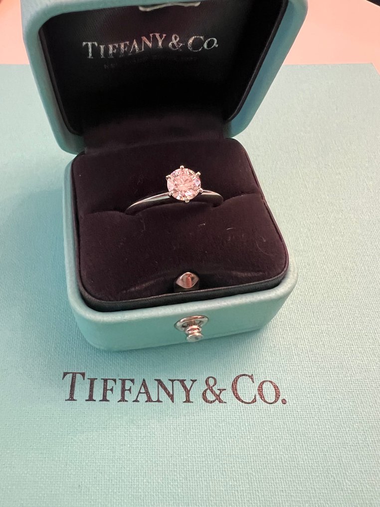 Tiffany & Co. - Forlovelsesring - Tiffany Forever Platin Diamant  (Natur) - Diamant #1.2