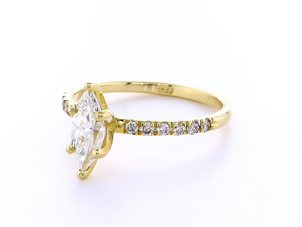 Ring Geel goud Diamant - Diamant  #3.2