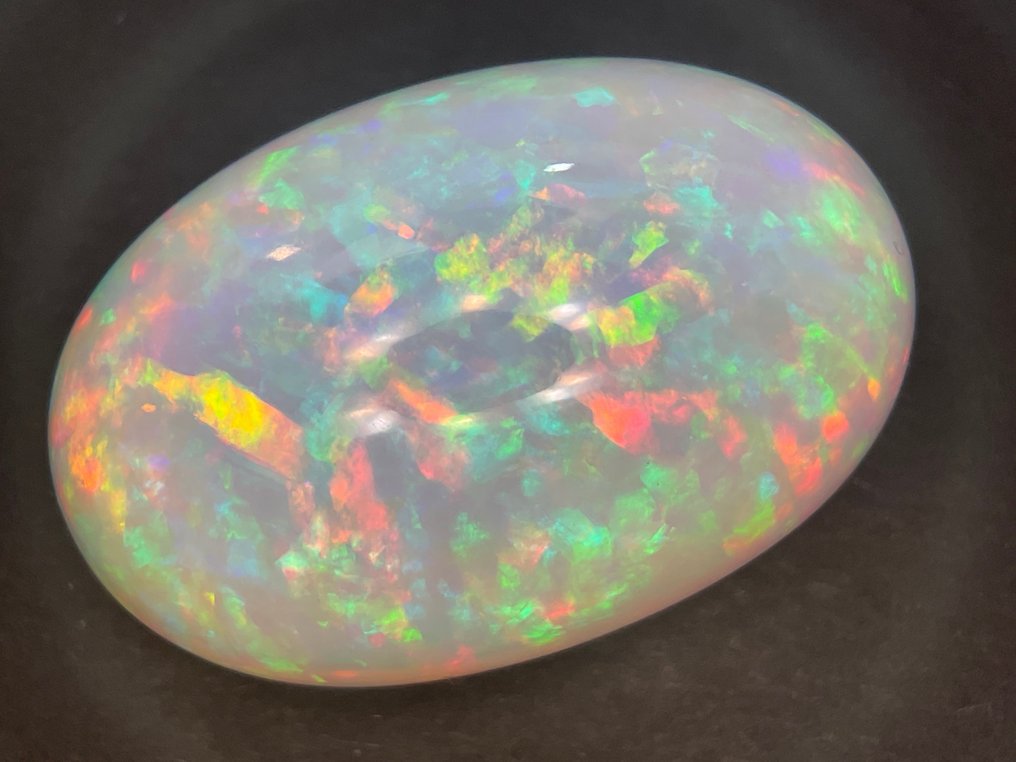 White + Play of Colors (Vivid) Crystal Opal - 43.37 ct #1.1