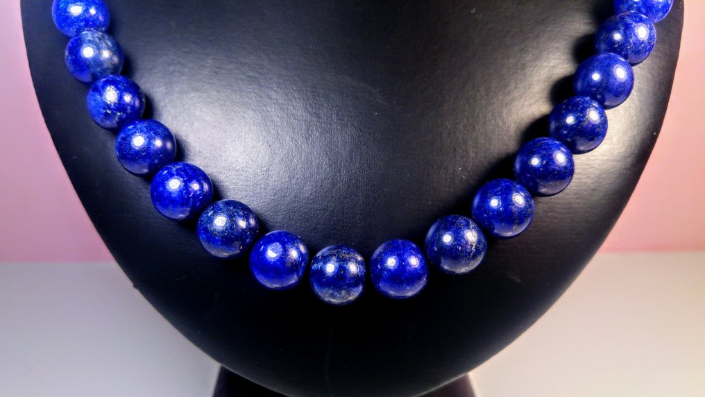 青金石 - 青金石圆珠项链 - 项链 #2.1