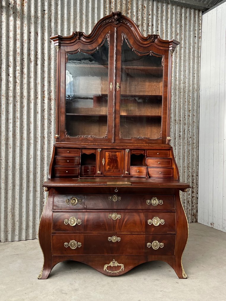 书桌 - 写字柜、带升降功能的办公桌、办公桌、桌子 - Bloem mahonie - 过渡期 #3.2