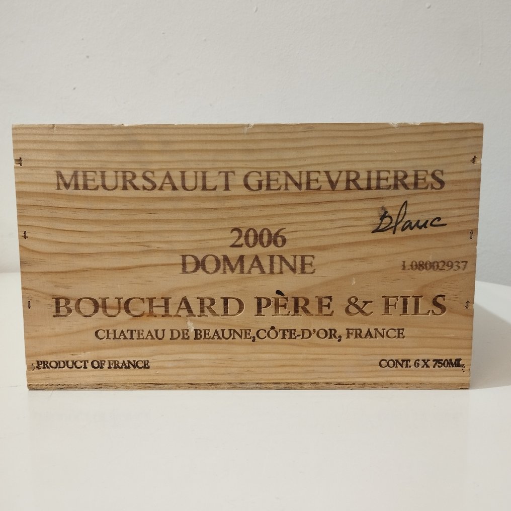 2006 Maursault Genevrieres, Bouchard Pere & Fils - Bourgogne 1er Cru - 6 Flasker (0,75 L) #1.2