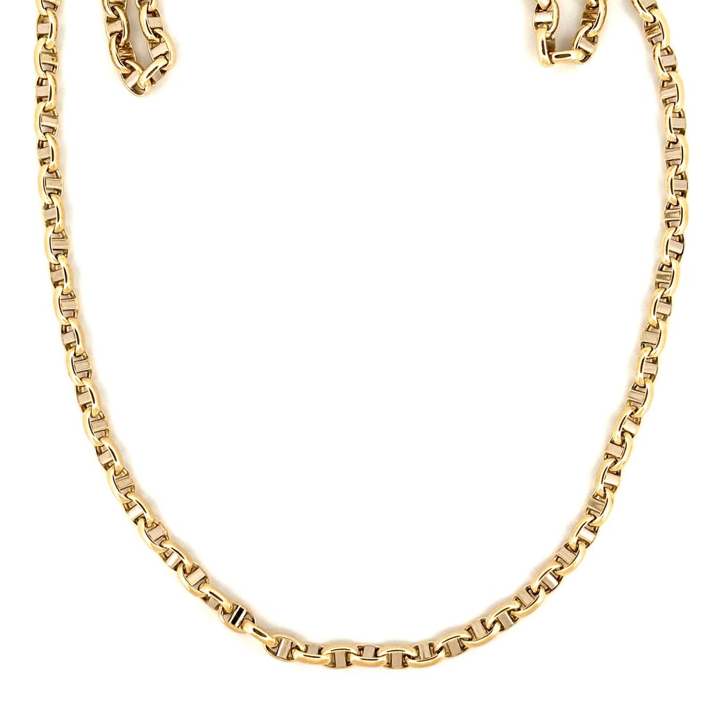 Collana Oro Bicolore - 10.3 g - 60 cm - 18 Kt - Halsband - 18 kt Gult guld, Vittguld #2.1