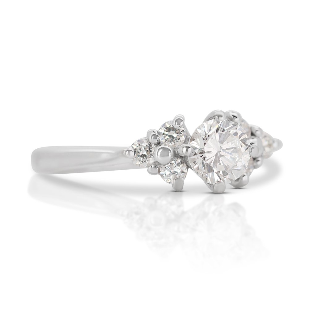 Δαχτυλίδι Λευκός χρυσός Διαμάντι - Διαμάντι  #2.1