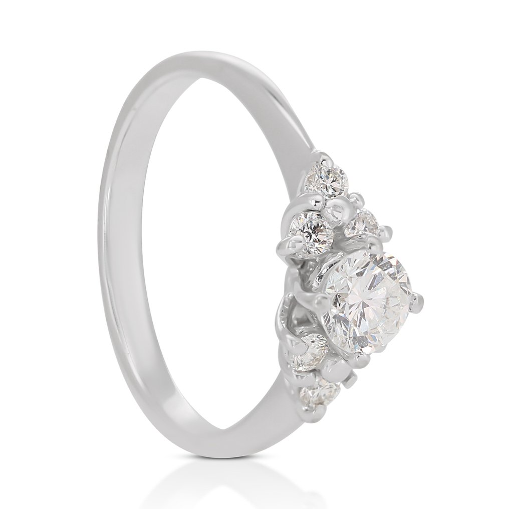 Anel Ouro branco Diamante - Diamante #1.1