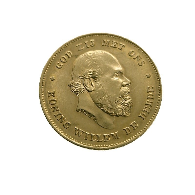 荷蘭. Willem III (1849-1890). 10 Gulden 1875 #1.2