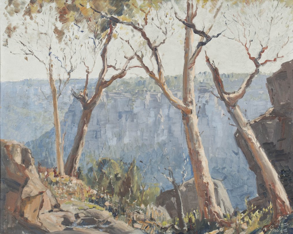 Alan Grieve (1910-1970) - On the edge of the canyon #1.1