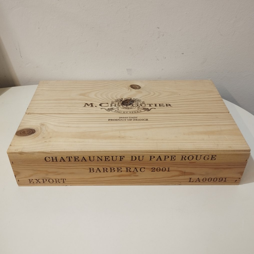 2001 M. Chapoutier, Barbe Rac - Châteauneuf-du-Pape - 6 Bottiglie (0,75 L) #1.1