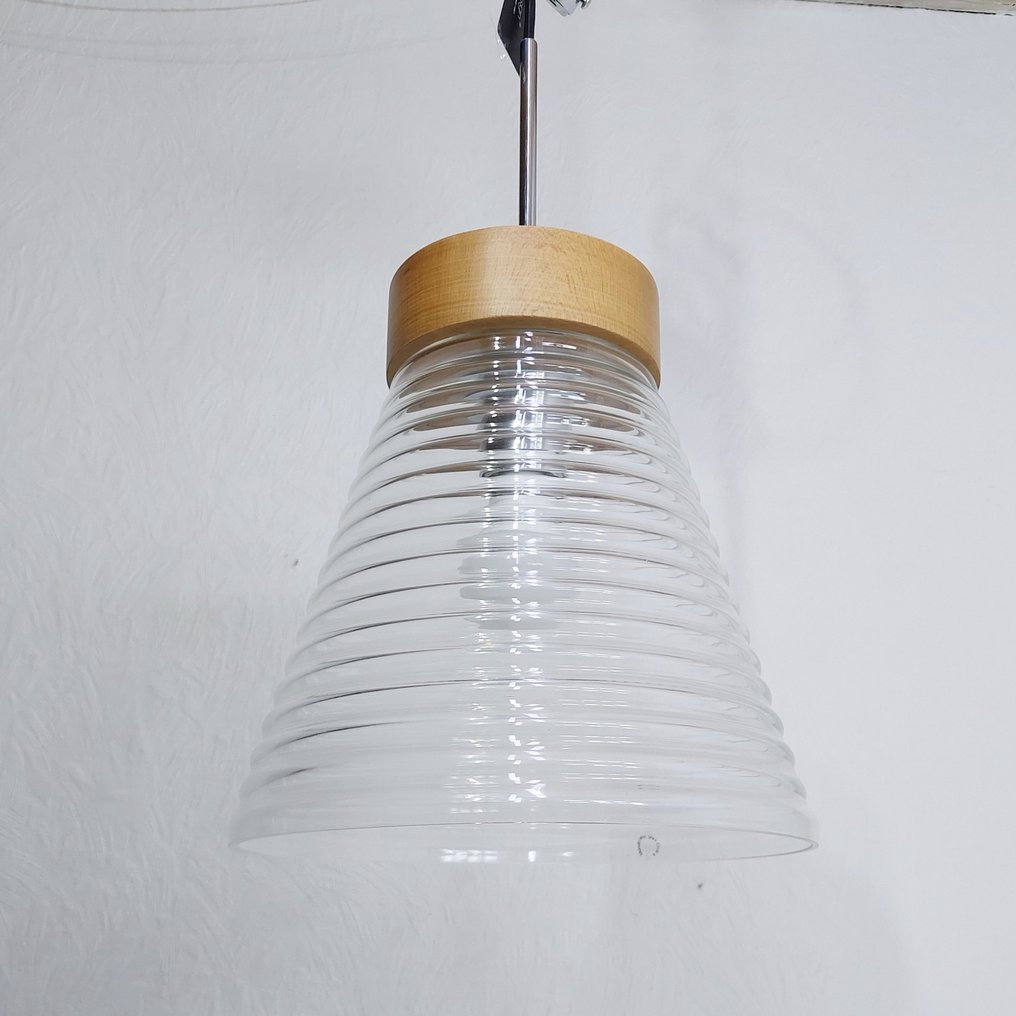 Seed Design - Lampada a sospensione (2) - Rille 19 - Vetro, Legno #1.0