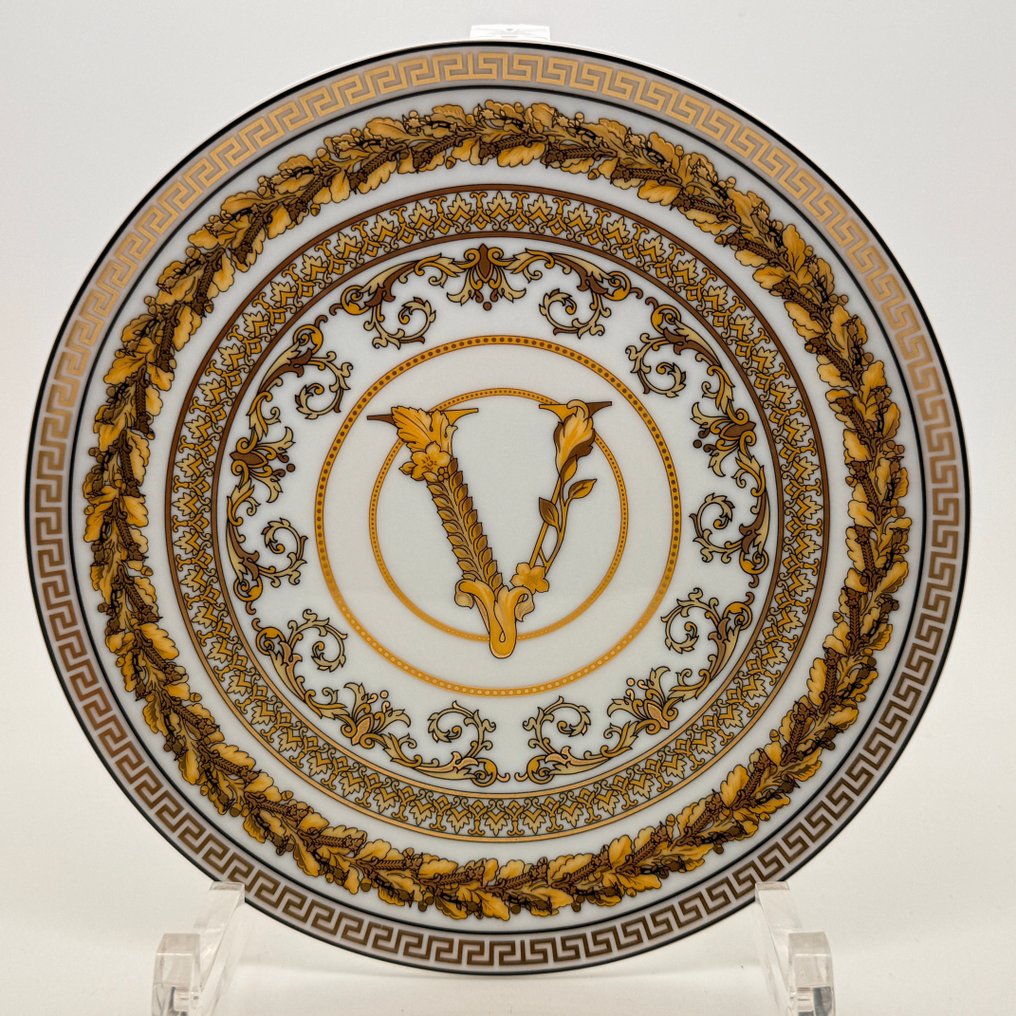 Rosenthal - Versace - Πιάτο - Brotteller - 17 cm Virtus Gala White Weiß Gold - Πορσελάνη - καινούργιο και αυθεντικά συσκευασμένο #1.0