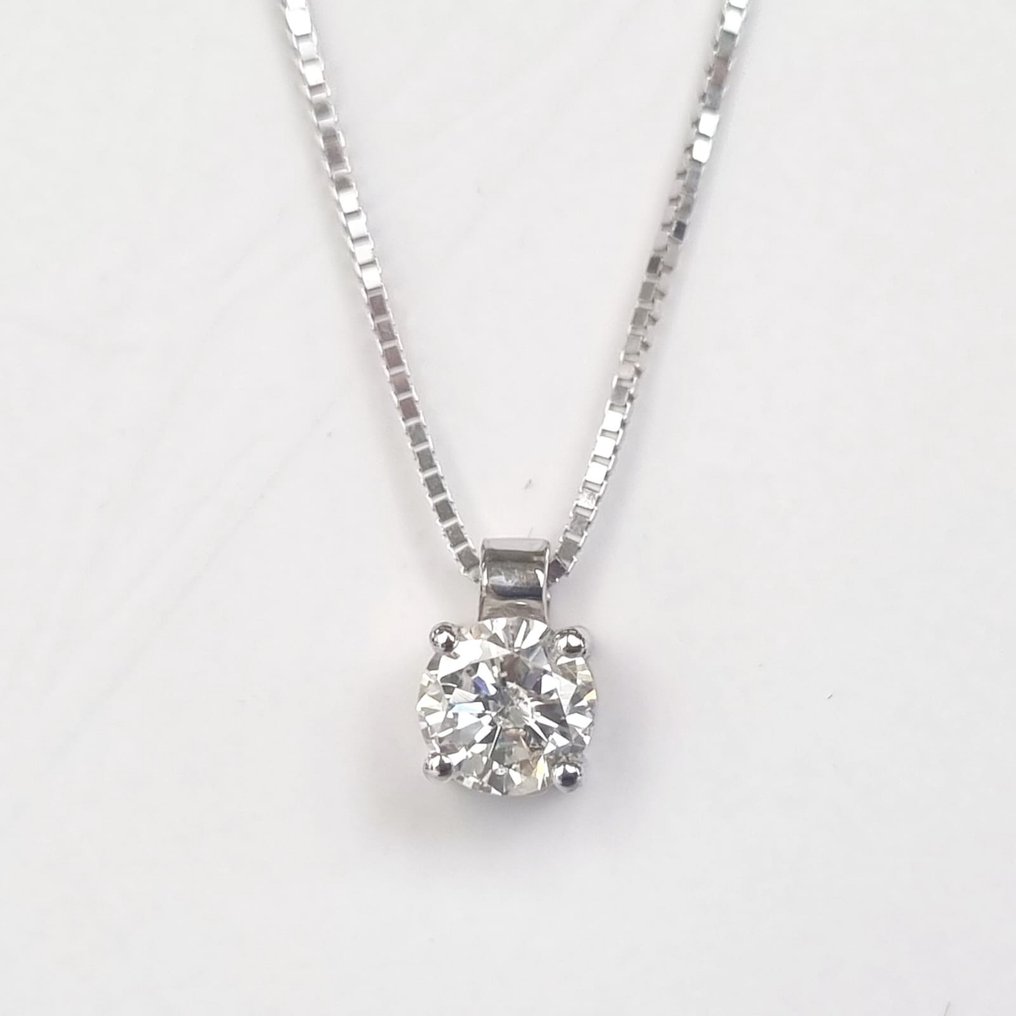 Necklace with pendant White gold Diamond #2.3