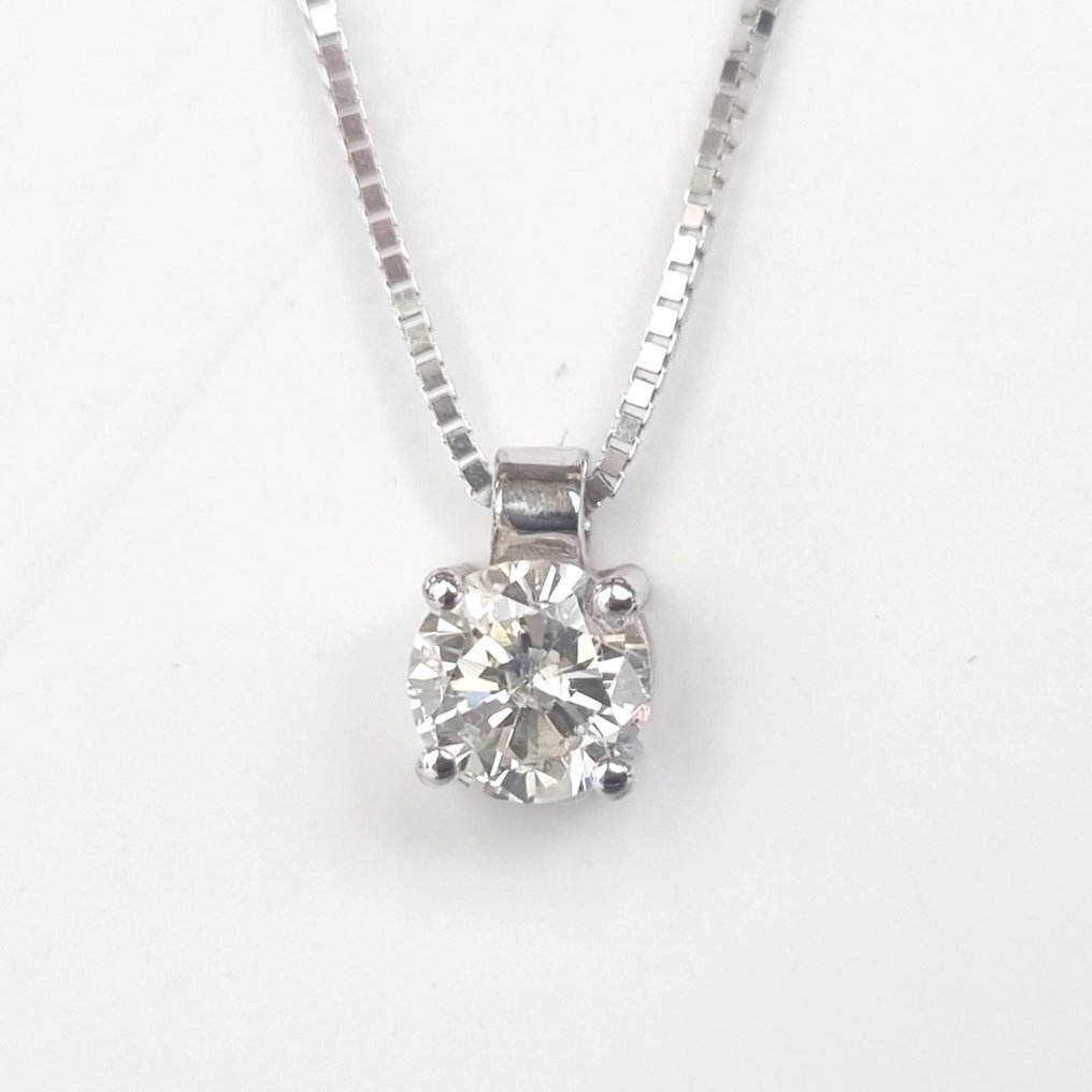 Necklace with pendant White gold Diamond #1.1