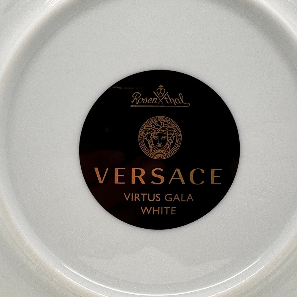 Rosenthal - Versace - Πιάτο - Brotteller - 17 cm Virtus Gala White Weiß Gold - Πορσελάνη - καινούργιο και αυθεντικά συσκευασμένο #4.3