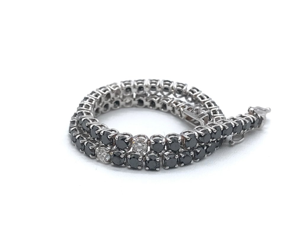 Armband Vittguld Diamant  (Natural) - Diamant #1.1