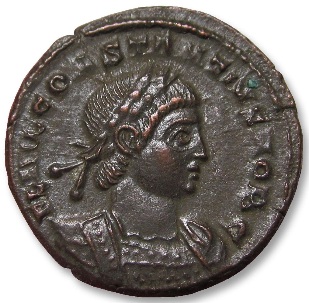 Romeinse Rijk. Constantius II as Caesar. Follis Treveri (Trier) mint, 1st officina circa 330-331 A.D. - mintmark TRP• - #1.1