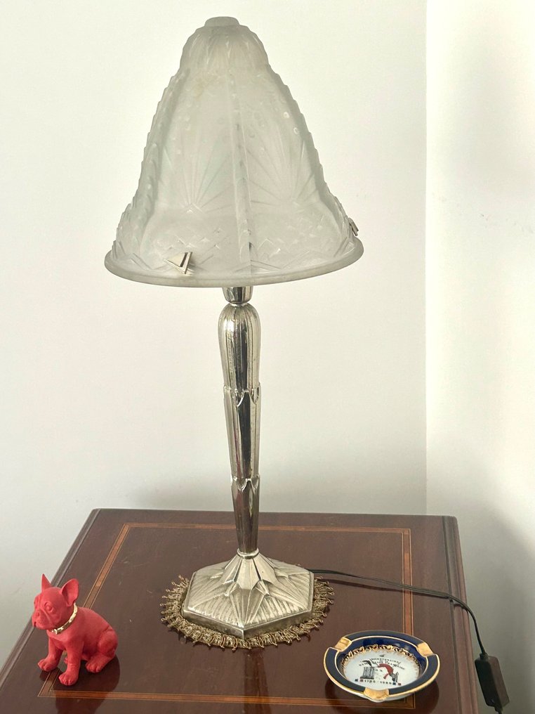 Muller Frères - Muller Freres Luneville - Lamp - Great Art Deco - Glass #1.2