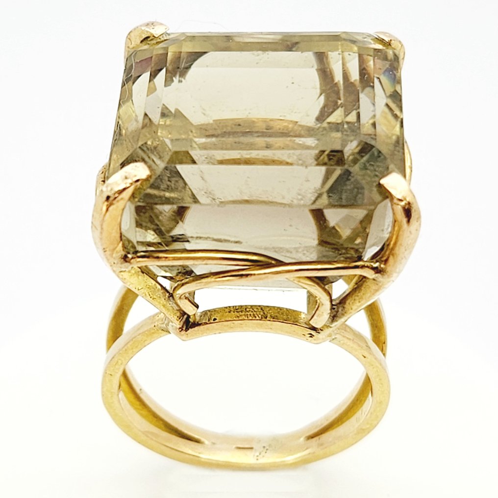 Δαχτυλίδι - 18 καράτια Κίτρινο χρυσό Χαλαζίας #1.2
