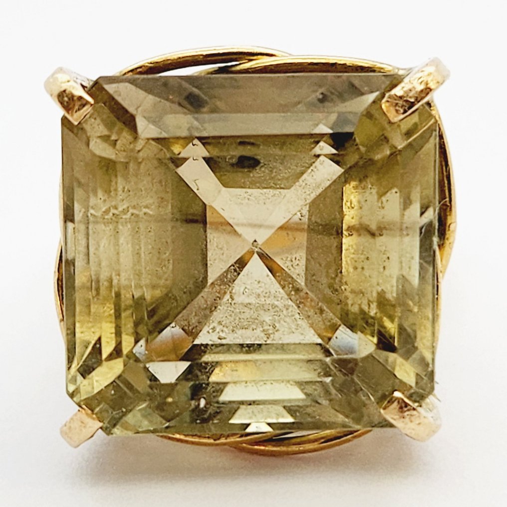 Δαχτυλίδι - 18 καράτια Κίτρινο χρυσό Χαλαζίας #2.1