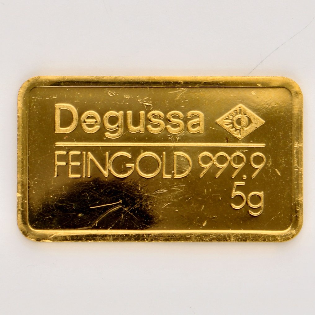 5 gramów - Złoto .999 - Degussa #1.1