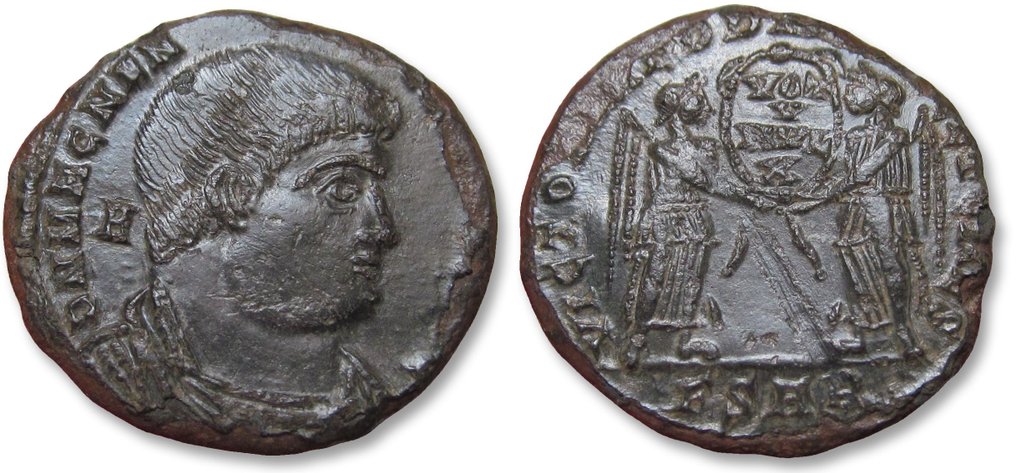 Romerska riket. Magnentius (AD 350-353). Centenionalis Arelate (Arles) mint - mintmark FSAR - #2.1