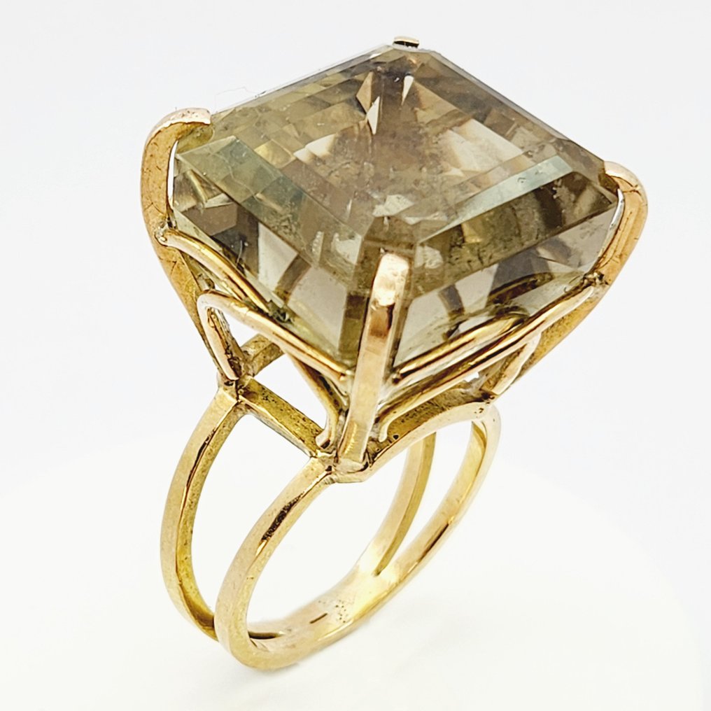 Δαχτυλίδι - 18 καράτια Κίτρινο χρυσό Χαλαζίας #1.1