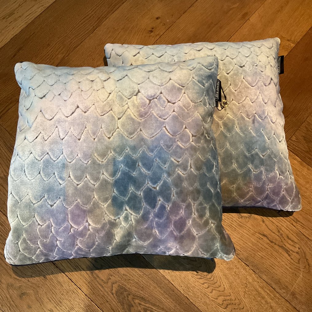 Enzo degli Angiuoni - Set of 2 new pillows made of Enzo degli Angiuoni velvet fabric - Poduszka #1.1