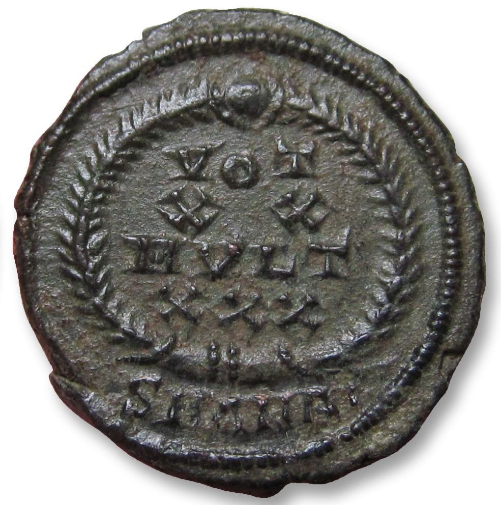Imperio romano. Constantius II as Augustus. Follis Antioch mint circa 347-348 A.D. - mintmark SMANAI - #1.1