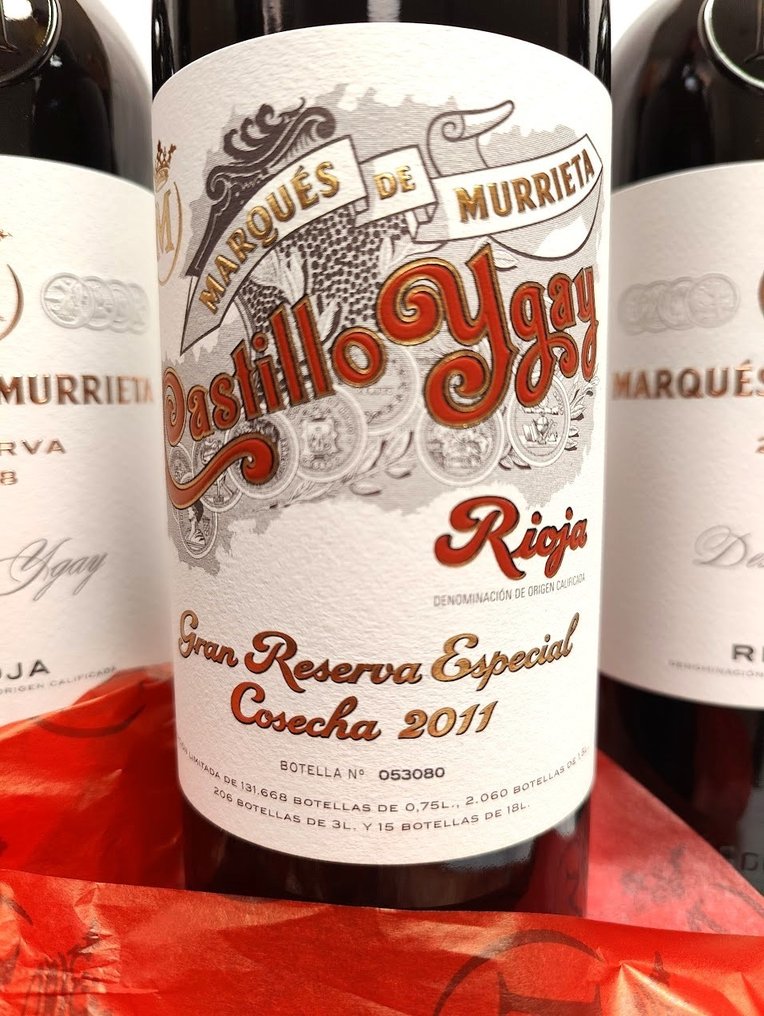 2011 Marqués de Murrieta, Castillo Ygay, Gran Reserva Especial & 2018 Finca Ygay x2 & 2019 Reserva x2 - Rioja - 5 Bottiglie (0,75 L) #2.1
