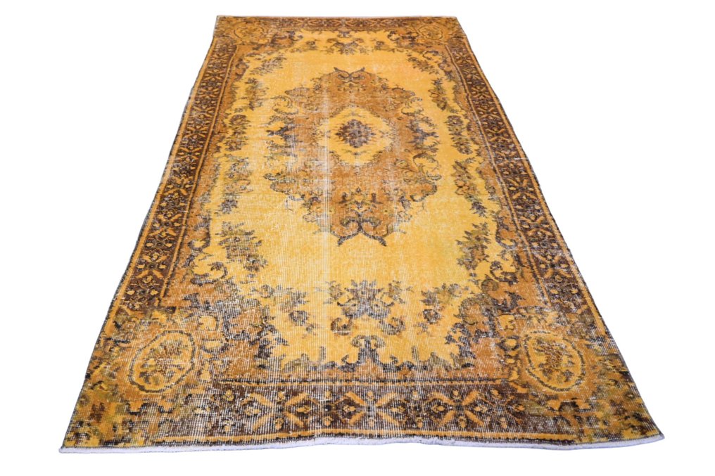 金色黄色复古的 - 小地毯 - 220 cm - 120 cm - 带证书的手工制作 #3.2