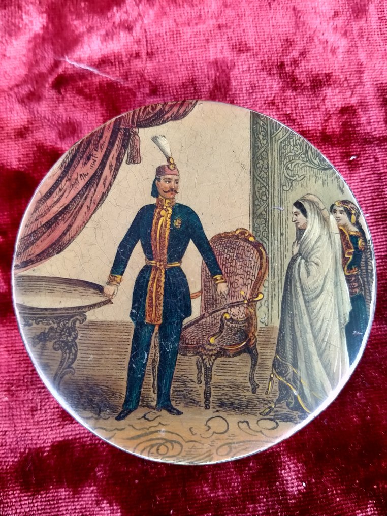 Schnupftabakdose mit Darstellung von Nasser al-Din Schah - Pappmaché - Großbritannien - 19. Jahrhundert #1.2