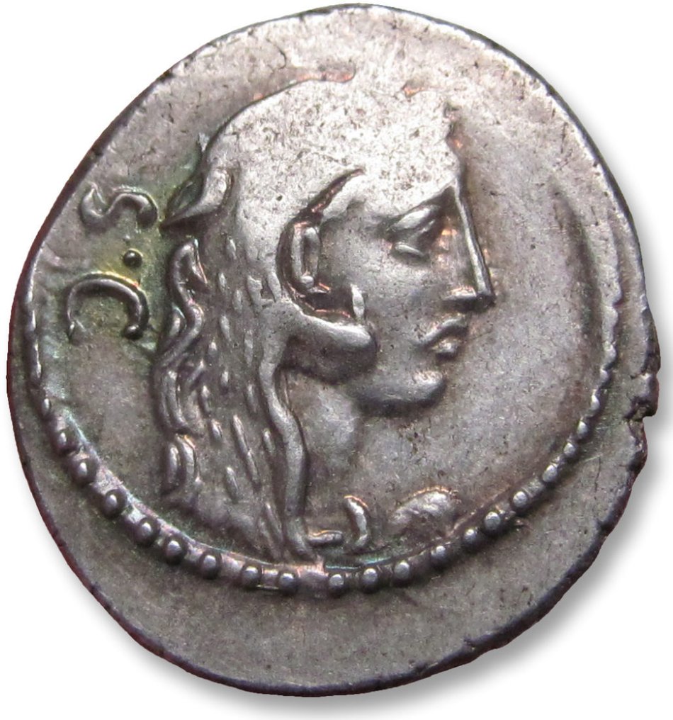 Republica Romană. Faustus Cornelius Sulla, 56 î.Hr.. Denarius Rome mint #1.1